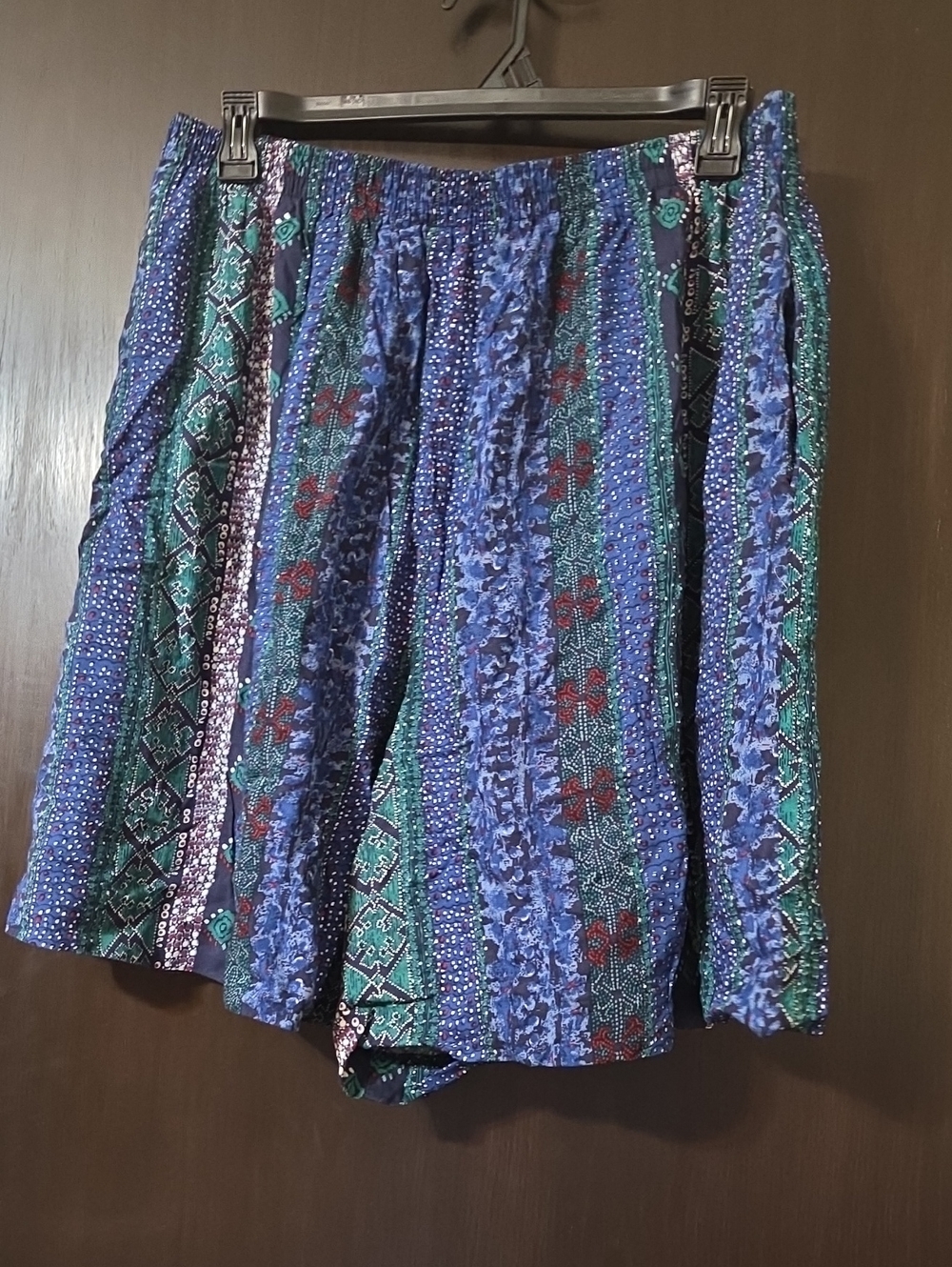 Miz California Ladies Shorts green/blue 2X